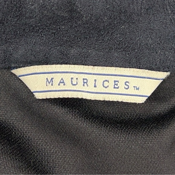 MEDIUM VINTAGE MAURICES BLACK STRETCH WESTERN SHIRT 90s - Picture 11 of 13